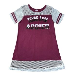 Texas A&M Girls Sequin Dress Size XL